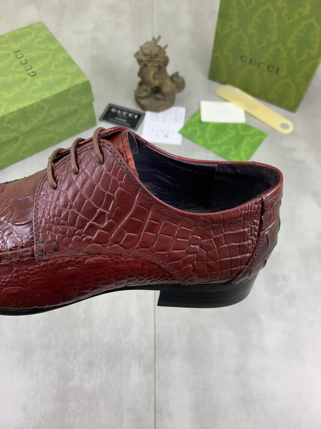 Men's Men's Shoes 💰P500 [New Style] 💰💎💎💎 [Gucci] GUCCI high-end men's formal business leather shoes, original order 1:1! Original imported high-end calfskin, original metal buckle, imported first-layer pigskin lining for feet, original high-end outsole, men's shoe size: 38-44